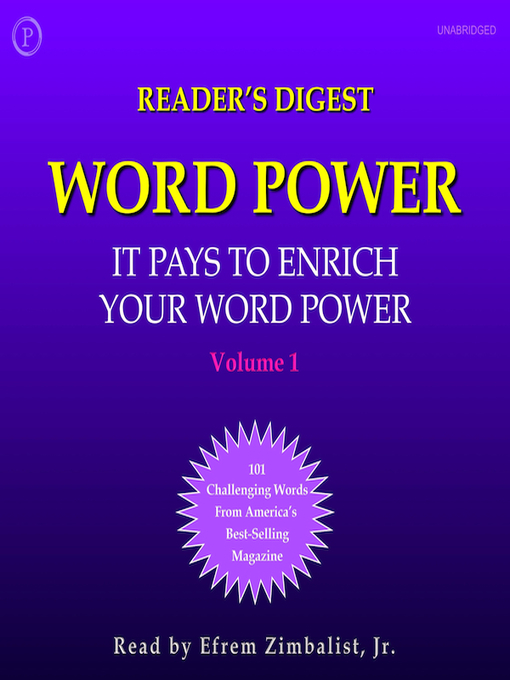 Cover image for Reader's Digest Word Power, Volume 1